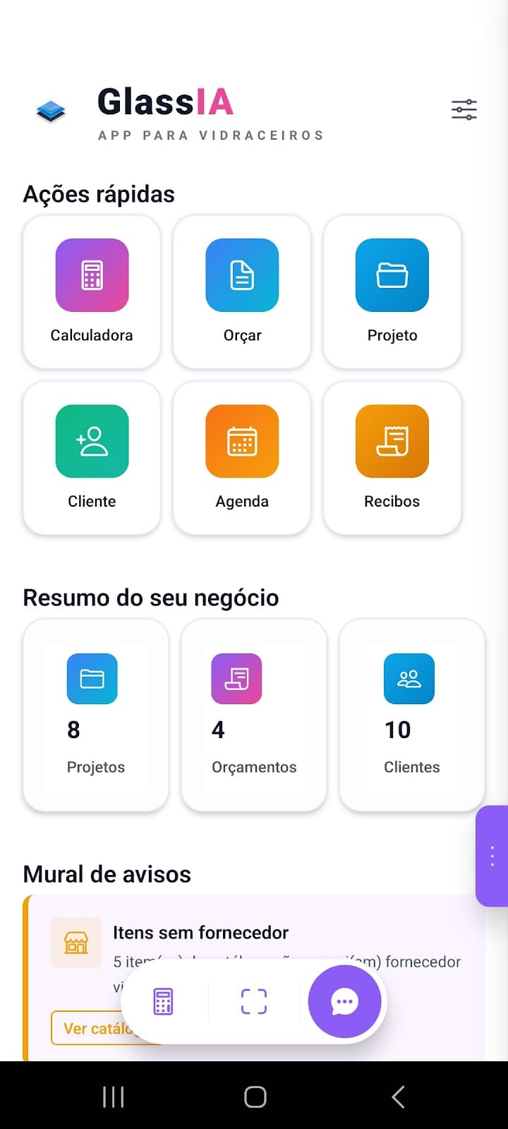 Tela 4 do app GlassIA